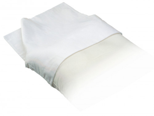 Sous taie oreiller molleton blanc 65x65 cm 200 g/m² coton