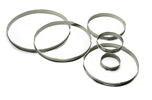 Cercle à tarte inox Sans revêtement Ø 22 cm 2 cm Gobel