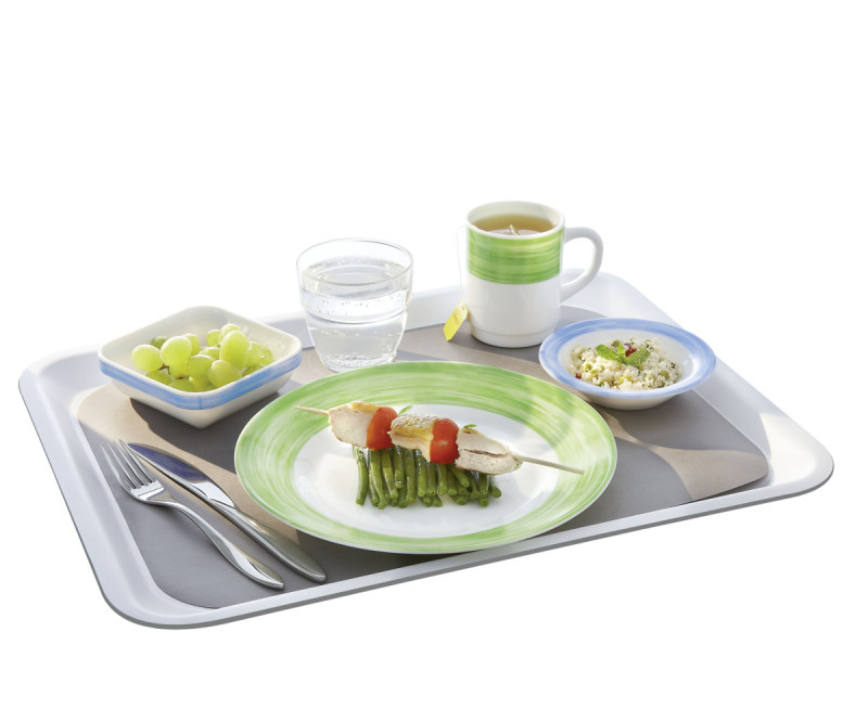 Assiette plate rond vert verre opal Ø 23,5 cm Brush Arcoroc