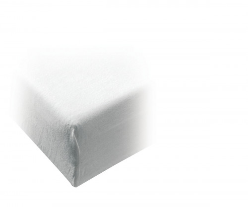 Protège matelas molleton blanc 200x160 cm 210 g/m² coton Courlis