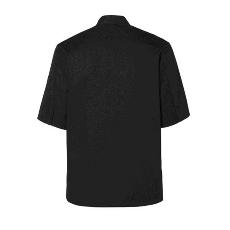 Veste de cuisine homme manche courte noir T1 Blake Molinel
