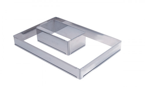 Cadre opéra extensible inox Sans revêtement 21,5x11,5x7,5 cm De Buyer