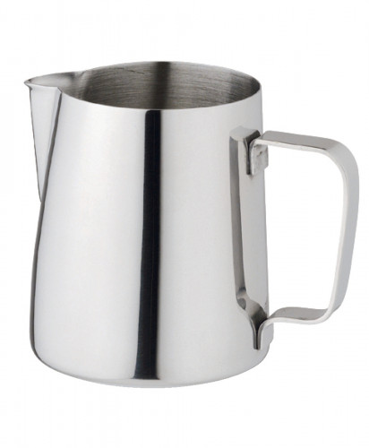 Pot à lait rond gris inox 18/10 35 cl Ø 8 cm Dolce Pro.mundi