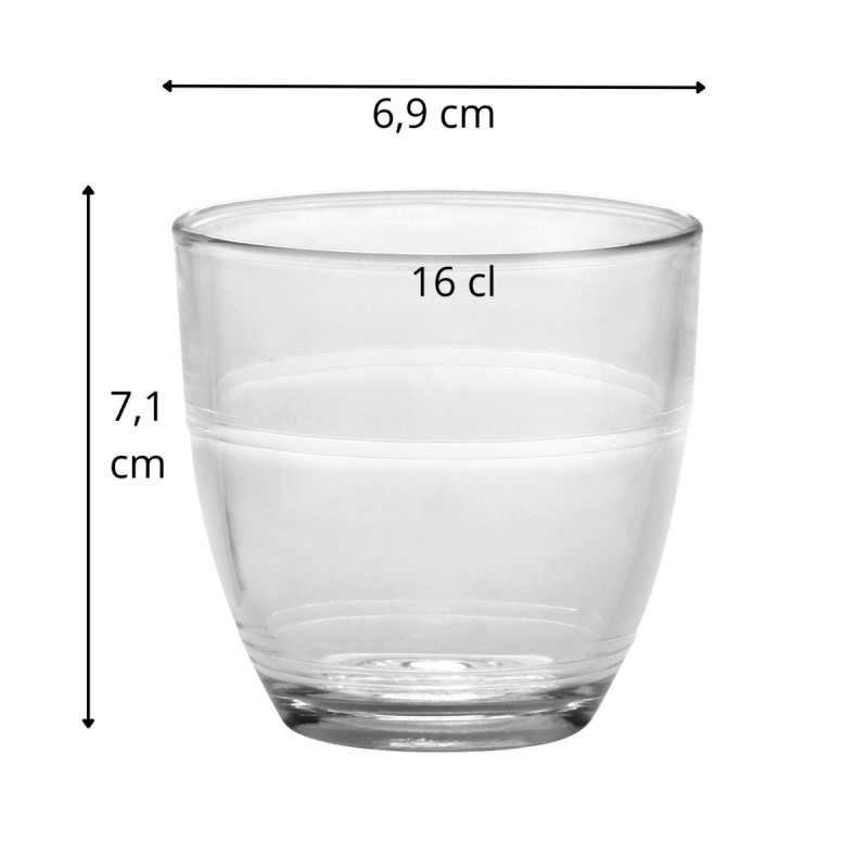 Gobelet verre trempé 16 cl Gigogne Duralex
