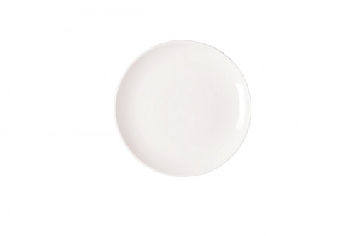 Assiette coupe plate rond ivoire porcelaine vitrifiée Ø 31 cm Nano Rak
