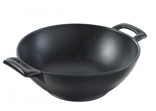 Assiette wok rond noir porcelaine Ø 20 cm Belle Cuisine Revol