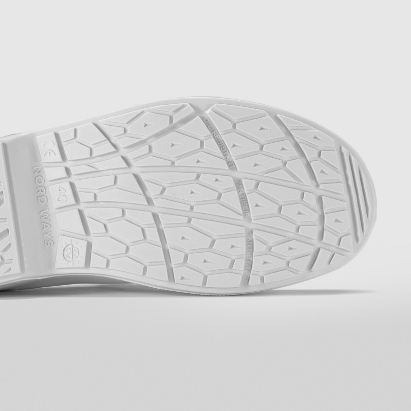 Chaussures mocassin de sécurité mixte blanc 38 Tony Nordways