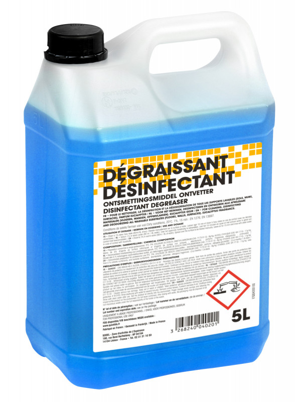 Détergent désinfectant odorant 5 L