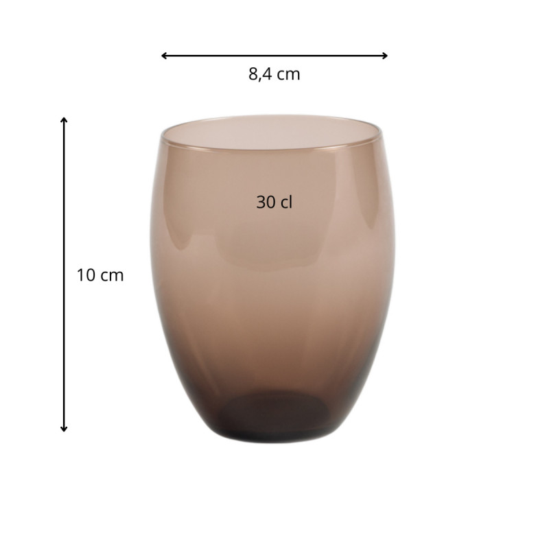 Gobelet forme basse violet verre 30 cl Baya Pro.mundi