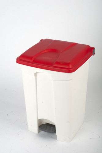 Collecteur à pédale plastique 45 L rouge Probbax