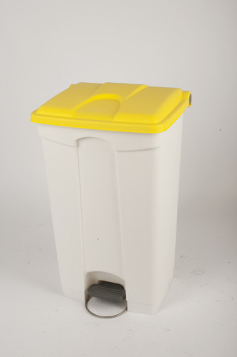 Collecteur à pédale plastique 90 L jaune Probbax