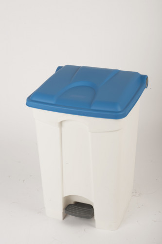 Collecteur à pédale plastique 45 L bleu Probbax