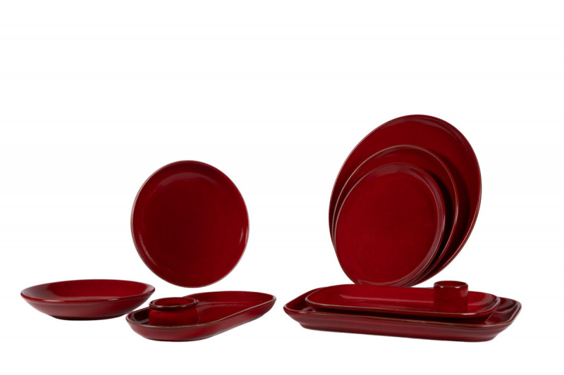 Pot à sauce rond rouge grès émaillé Ø 5 cm Gres Couleur Pro.mundi
