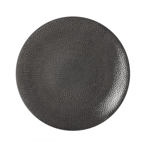 Assiette coupe plate rond gris grès émaillé Ø 29 cm Stone Medard De Noblat
