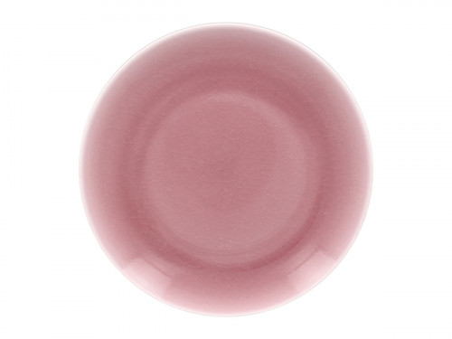 Assiette coupe plate rond rose porcelaine vitrifiée Ø 20,9 cm Vintage Rak