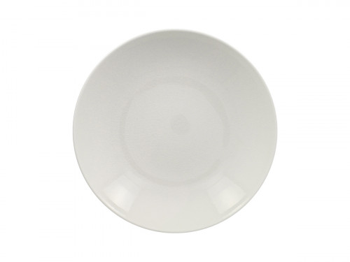 Assiette coupe creuse rond blanc porcelaine vitrifiée Ø 22,2 cm Vintage Rak