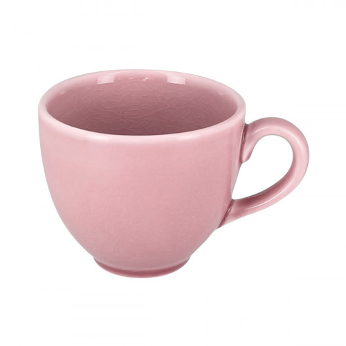 Tasse à déjeuner rond rose porcelaine vitrifiée 28 cl Ø 9 cm Vintage Rak