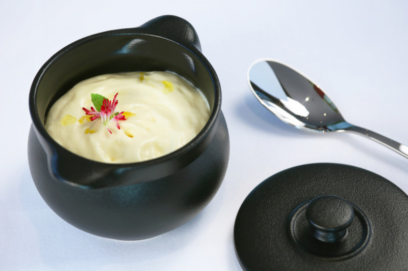 Couvercle pour soupière rond rouge porcelaine vitrifiée Ø 15 cm Chefs Fusion Rak