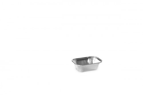 Barquette rectangulaire gris aluminium 11,1x7,5x3,6 cm 14,5 cl (100 pièces)