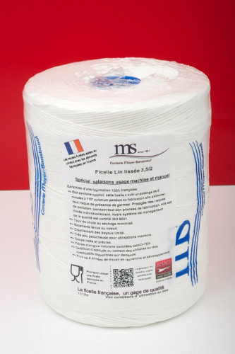 Ficelle alimentaire blanc lin