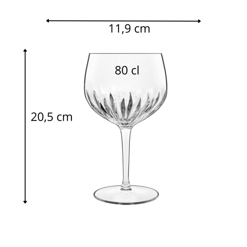 Verre à cocktail verre cristallin 80 cl Mixology Luigi Bormioli