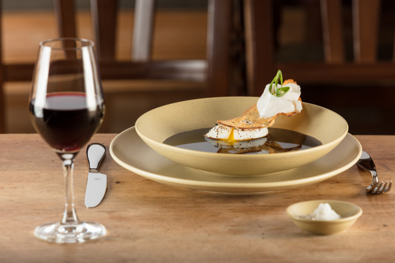 Assiette coupe plate rond crust porcelaine vitrifiée Ø 26,7 cm Genesis Rak