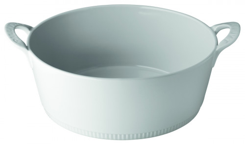 Cocotte sans couvercle rond blanc porcelaine Ø 24 cm Toulouse Pillivuyt