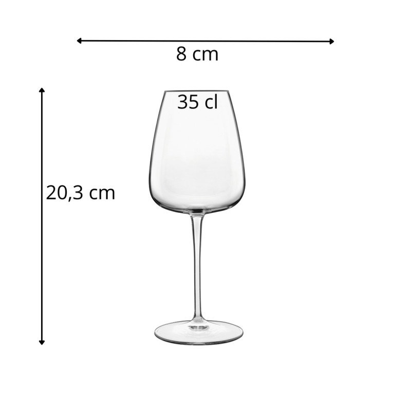 Verre à pied verre cristallin 35 cl Meravigliosi Luigi Bormioli