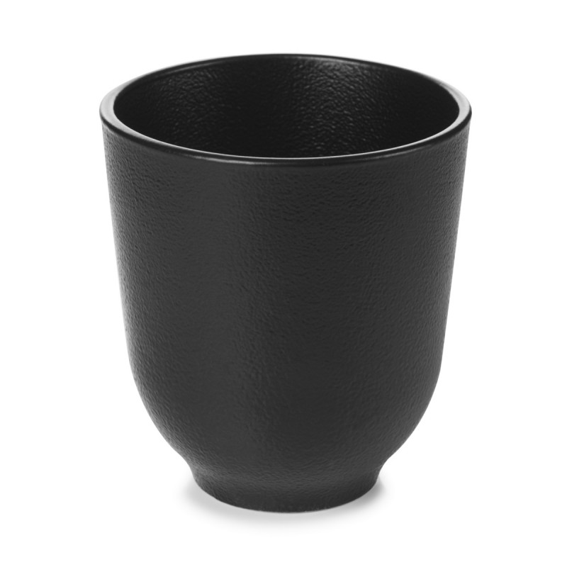 Tasse à thé rond noir porcelaine Ø 8 cm Adelie Revol