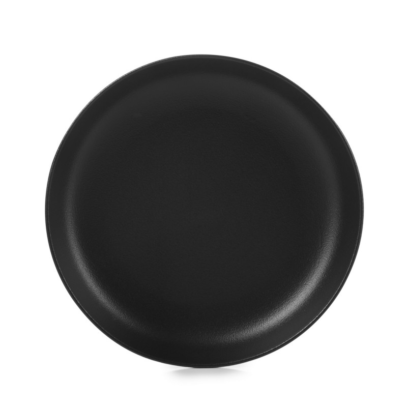 Assiette creuse rond noir porcelaine culinaire Ø 23,5 cm Adelie Revol