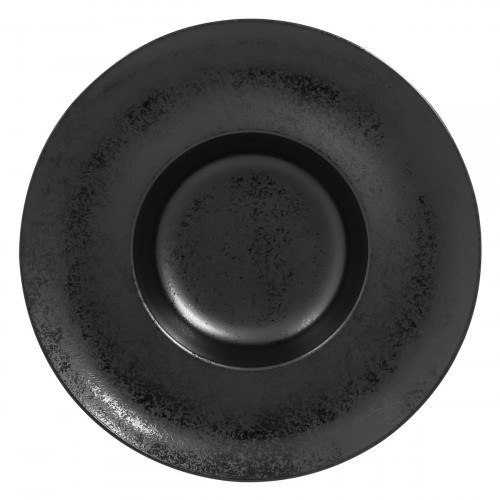Assiette extra creuse rond noir porcelaine vitrifiée Ø 29 cm Chill Rak