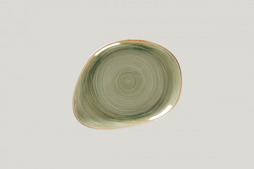 Assiette coupe plate triangulaire Emerald porcelaine vitrifiée 21,9x16,5 cm Rakstone Spot Rak