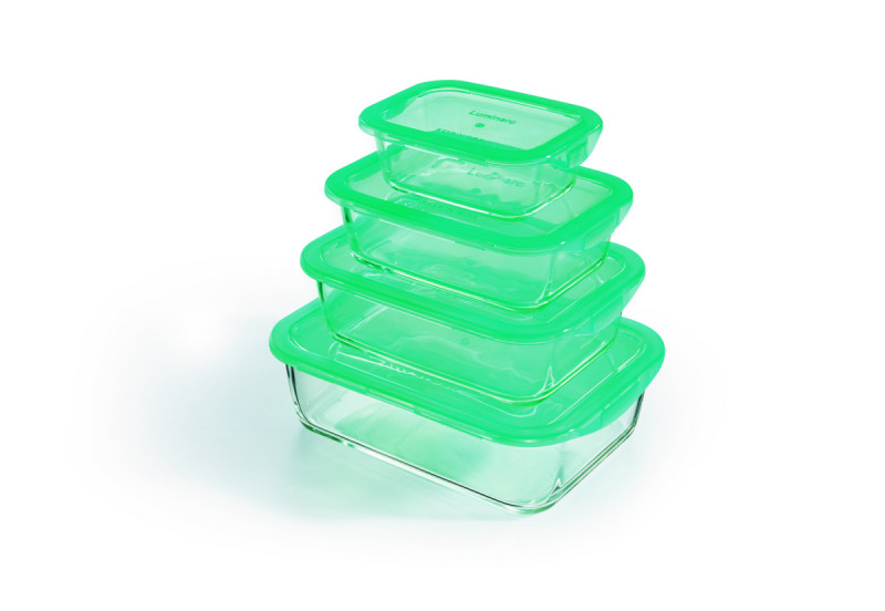Boîte avec couvercle hermétique rectangulaire transparent verre trempé 25,1 cm Keep'n Box Luminarc