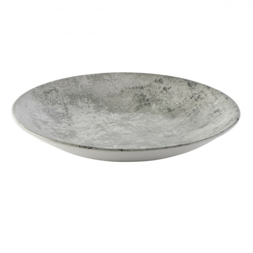 Assiette coupe creuse rond gris porcelaine vitrifiée Ø 25,5 cm Urban Dudson
