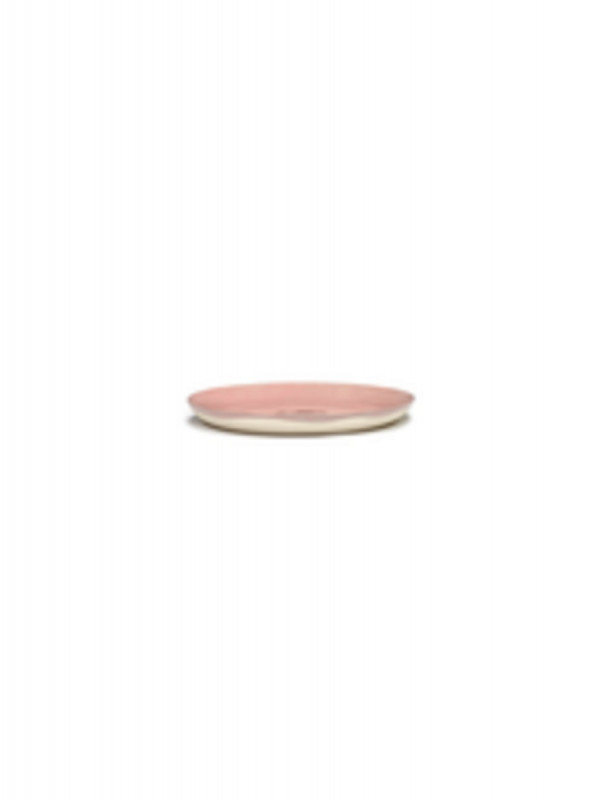Assiette plate rond delicious pink grès émaillé Ø 19 cm Feast By Ottolenghi Serax