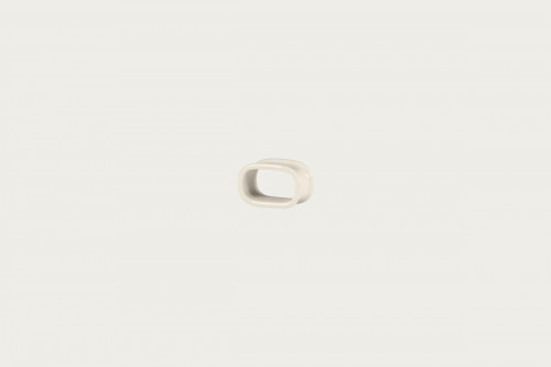 Anneau à serviette rond blanc porcelaine bone china 6,5 cm Fedra Rak