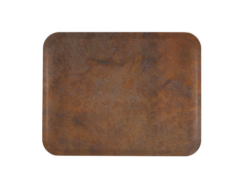 Plateau GN1/1 polyester rouille 53x32,5 cm Profil 2 Biosourcé Platex