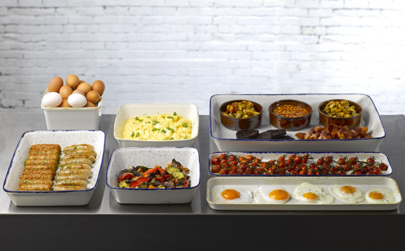 Plat buffet porcelaine vitrifiée blanc 25x12x6,2 cm 1 L Counter Serve Churchill