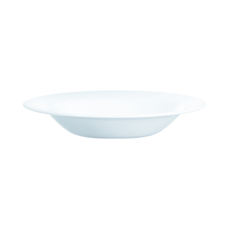 Assiette creuse rond blanc verre opal Ø 22 cm Intensity Arcoroc