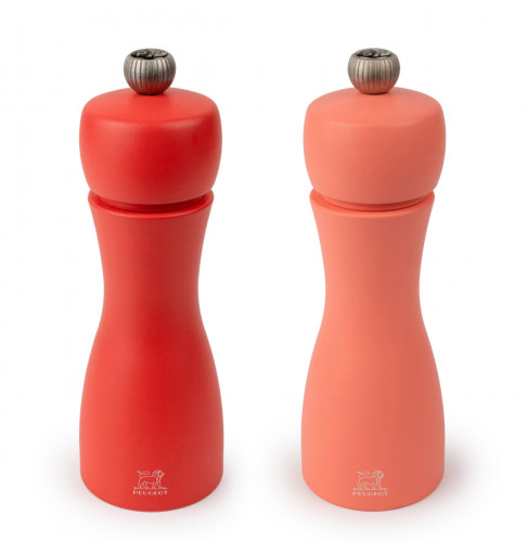 Set moulins poivre / sel droit Feu Ø 5,2 cm 15 cm Duo Peugeot Saveurs