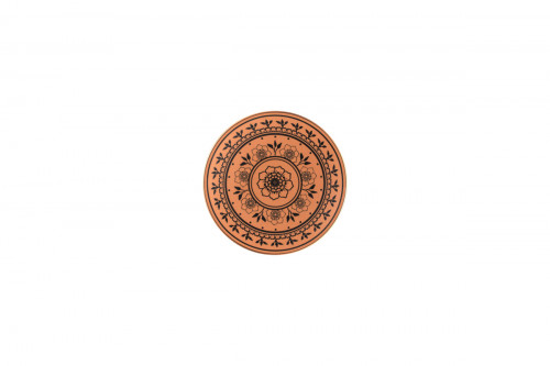 Assiette extra plate rond Tero Décor Alexandria porcelaine Ø 15,7 cm Earth Rak
