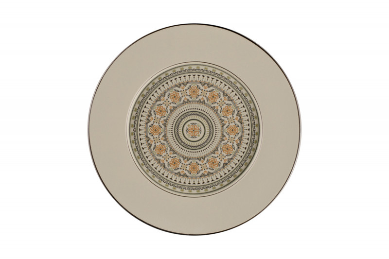 Assiette plate rond Argila Décor Epura porcelaine Ø 32,5 cm Earth Rak