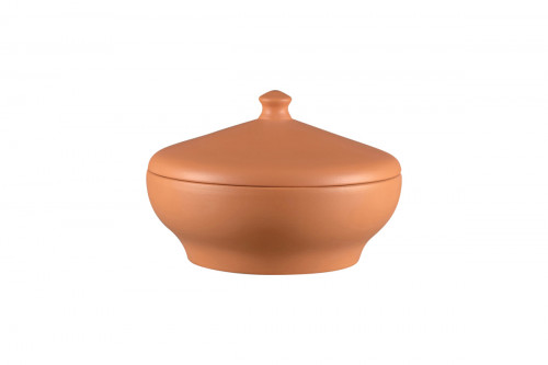 Soupière avec couvercle rond baantna tero Décor Prima porcelaine Ø 23,7 cm Earth Rak