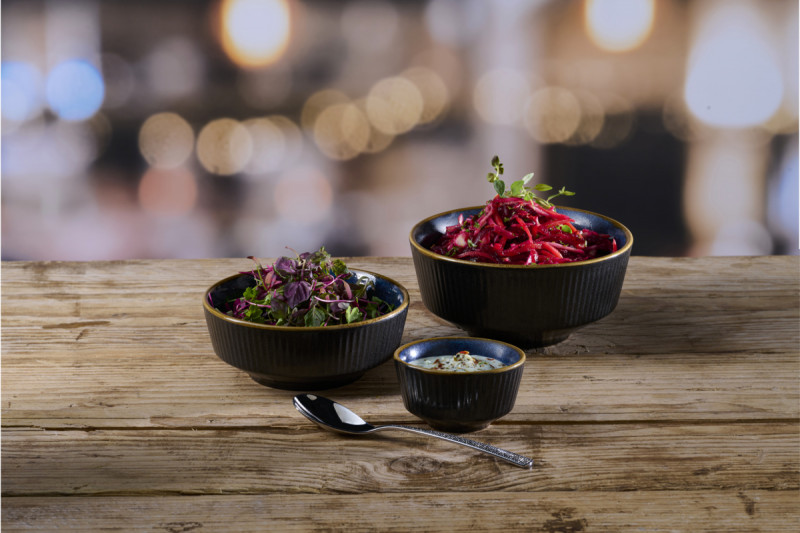 Bol à soupe rond Tokyo Black porcelaine vitrifiée Ø 11,5 cm Nourish Tokyo Churchill