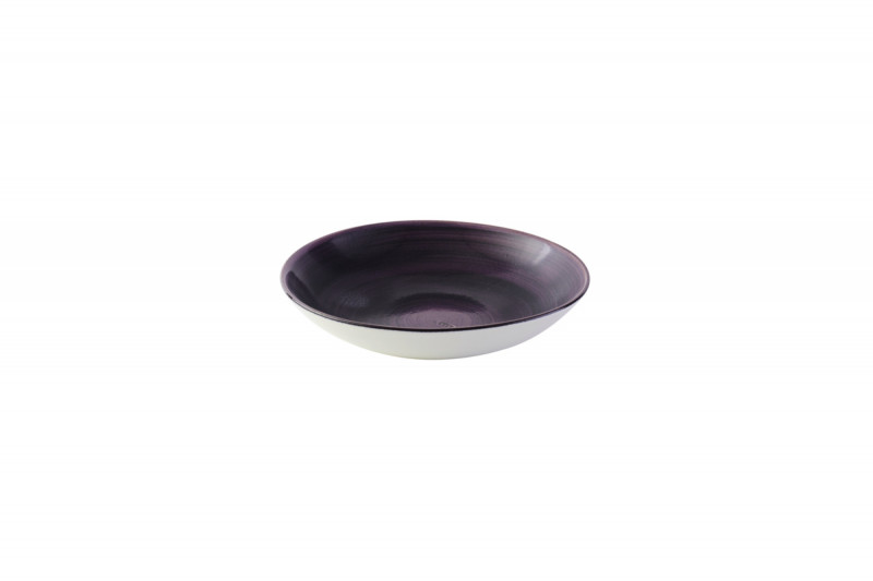 Assiette creuse rond deep purple porcelaine vitrifiée Ø 24,8 cm Stonecast Patina Churchill