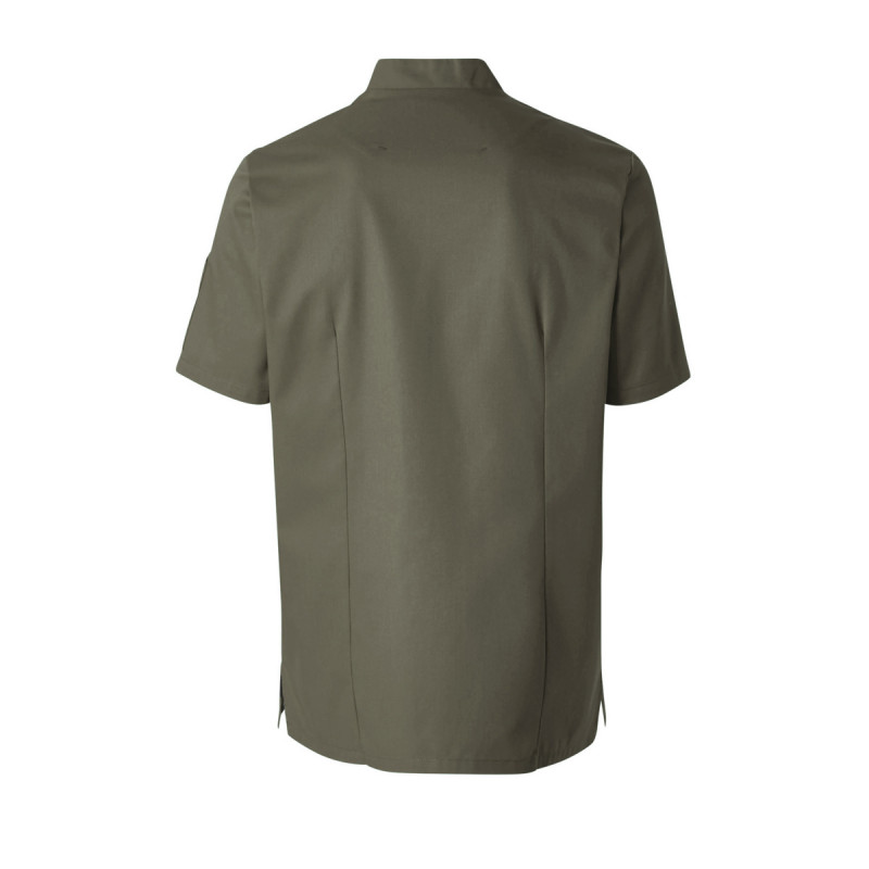Veste de cuisine homme manche courte vert kaki T3 Shade Molinel