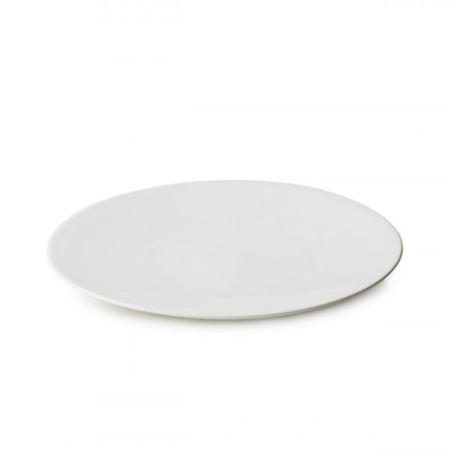 Assiette coupe plate rond Blanc albâtre porcelaine culinaire Ø 28 cm Madeleine Revol