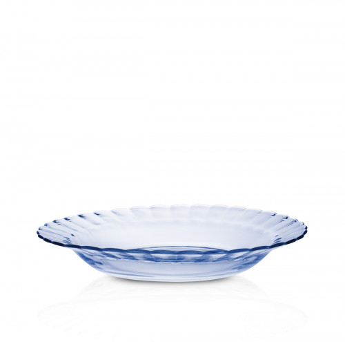 Assiette creuse bleu marine verre trempé Ø 23 cm Picardie Duralex