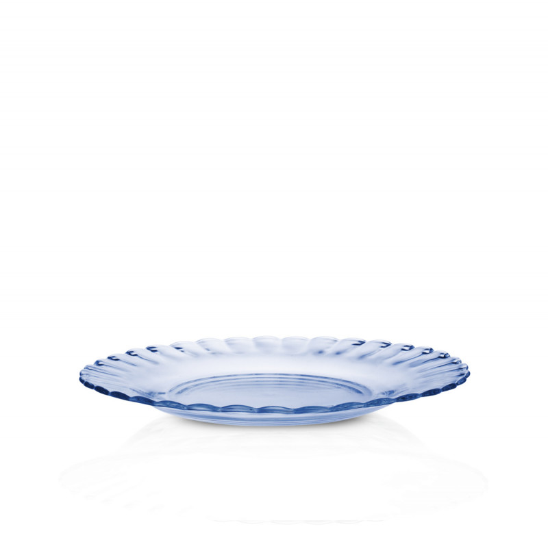 Assiette plate bleu marine verre trempé Ø 20,5 cm Picardie Duralex