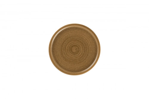 Assiette coupe plate rond Autumn Brown porcelaine Ø 20,4 cm Selva Rak